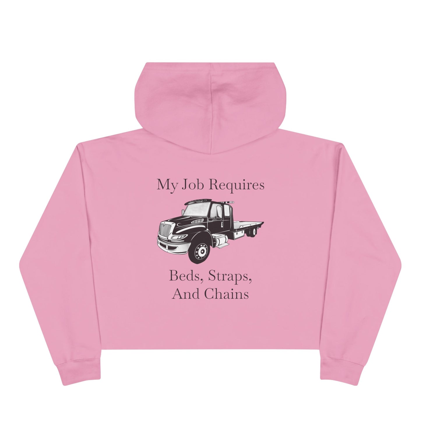 Beds, Straps, And Chains Women's Crop Hoodie