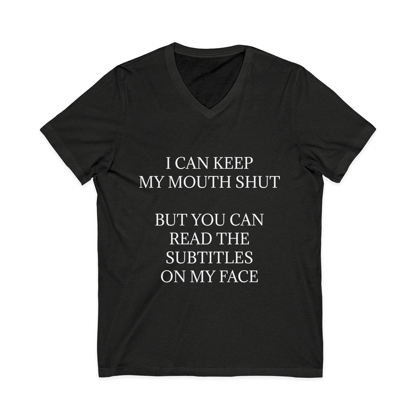 Subtitles Unisex Short Sleeve V-Neck Tee