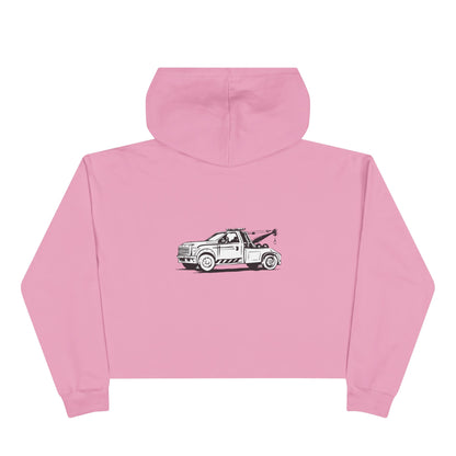 Wheel Lift Tow Truck Women's Crop Hoodie