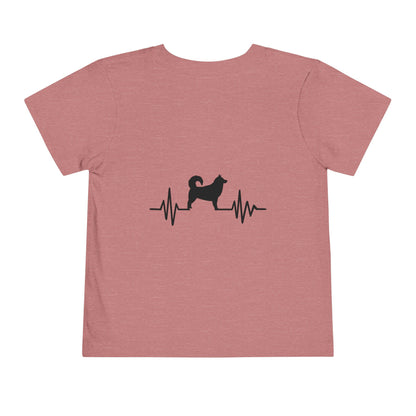 My Heart Beats For Malamutes Toddler Unisex Short Sleeve Crewneck Tee