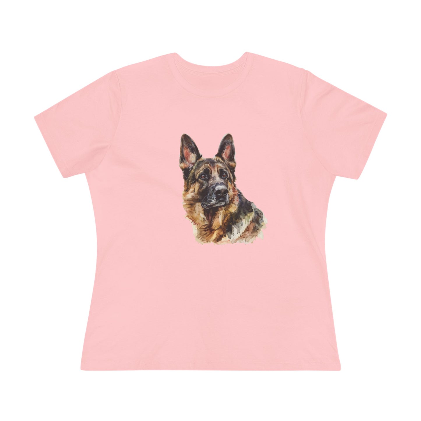 German Shepherd Head Women's Short Sleeve Crewneck Tee