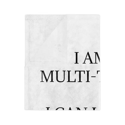 Multi-Tasker Velveteen Microfiber Blanket