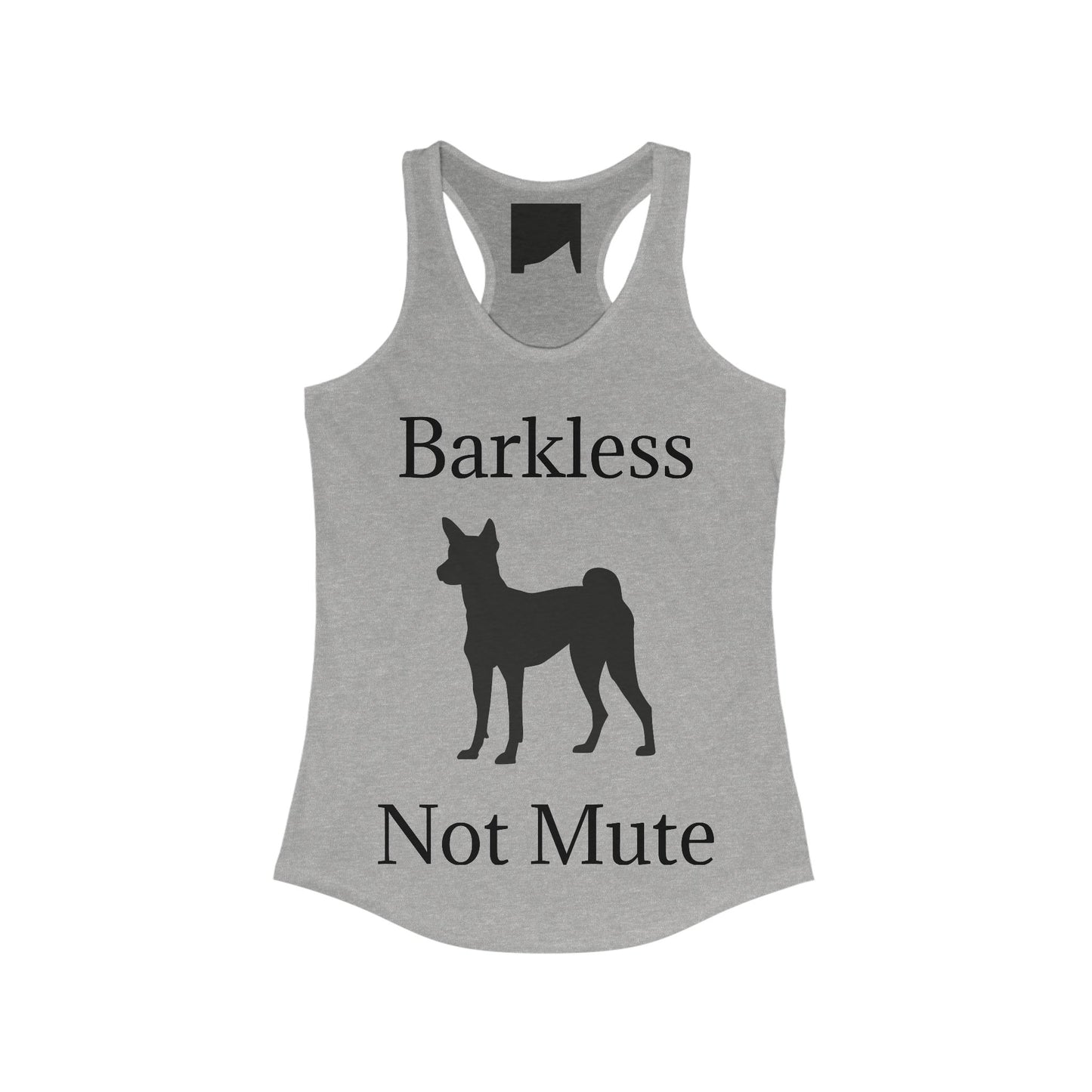 Barkless Not Mute Women's Racerback Tank