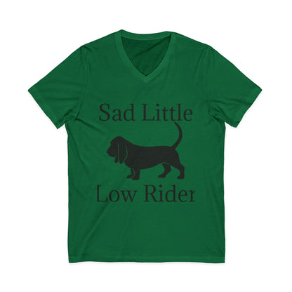 Sad Little Low Rider Unisex Short Sleeve V-Neck Tee
