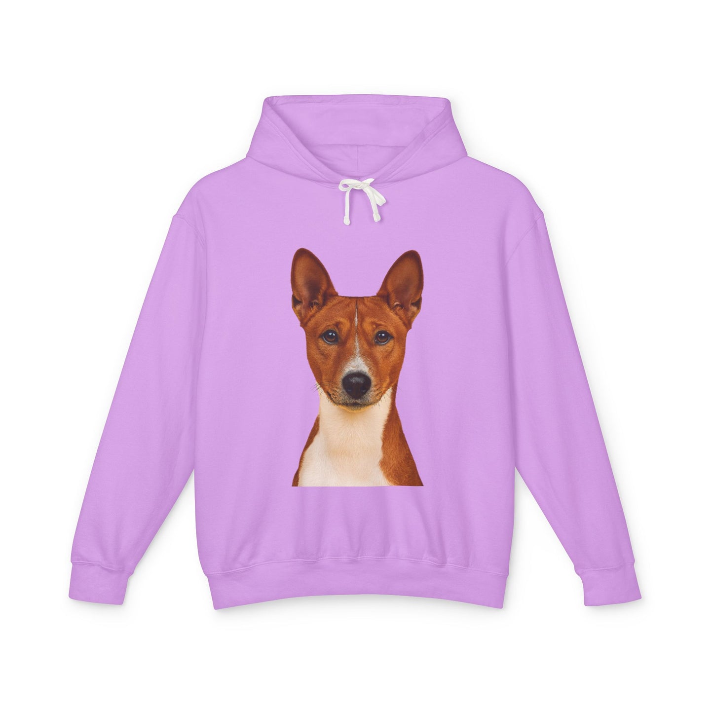 Basenji Head Unisex Lightweight Hoodie
