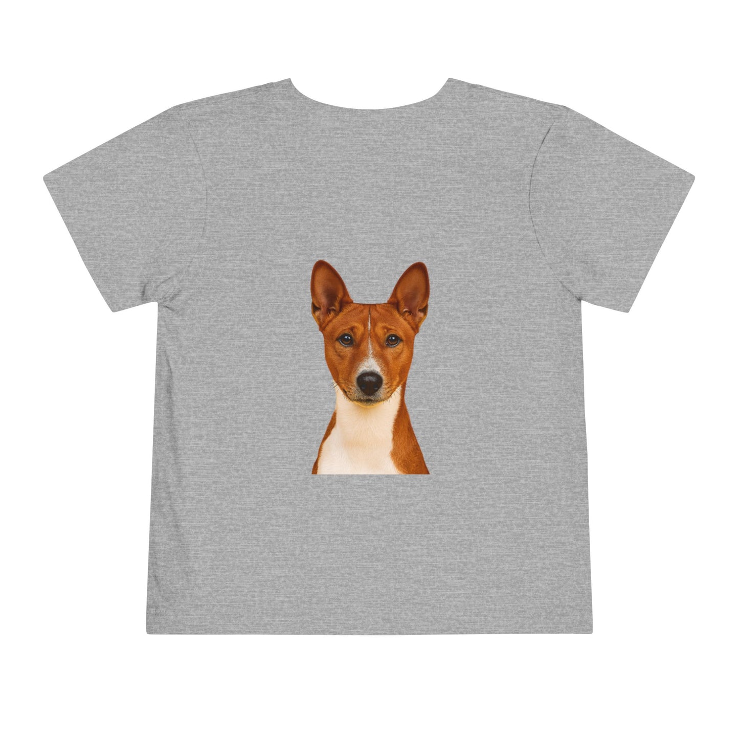 Basenji Head Toddler Unisex Short Sleeve Crewneck Tee