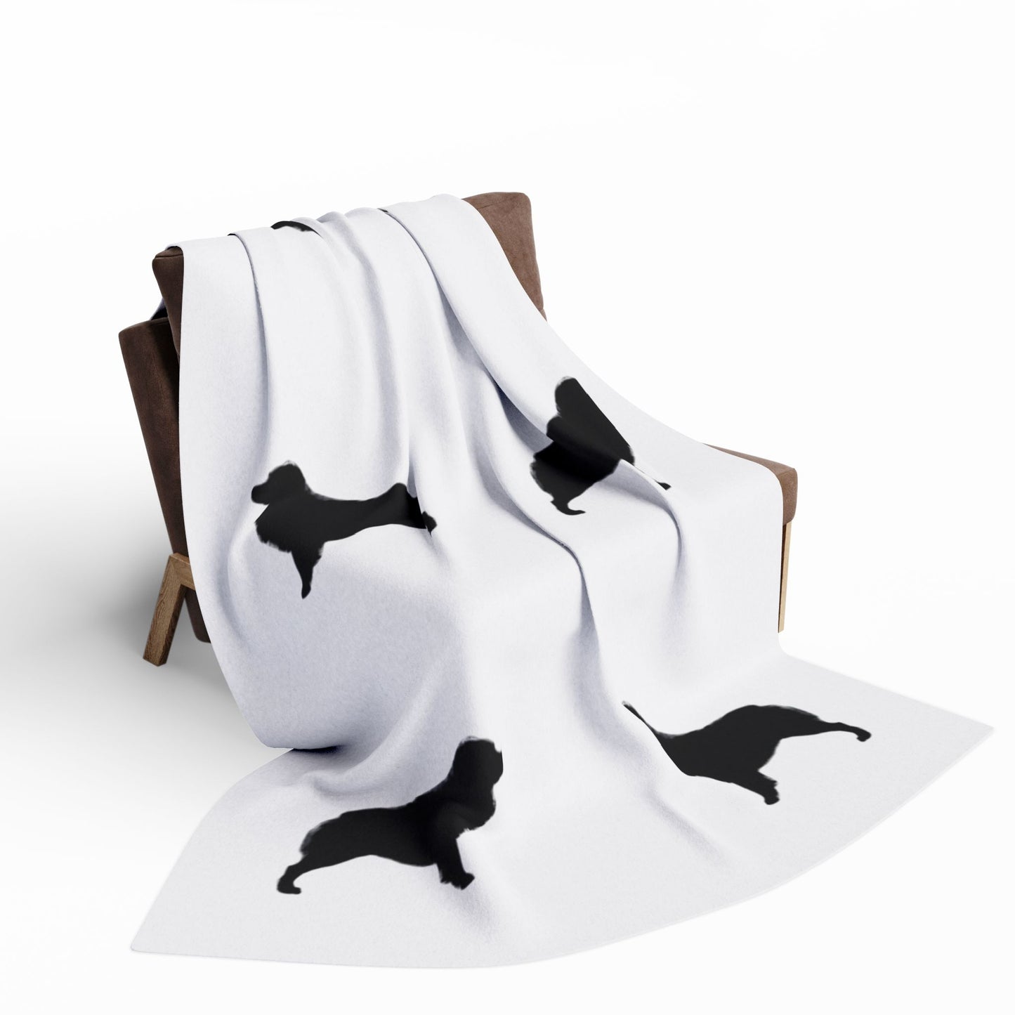 Aussie  Silhouette Arctic Fleece Blanket