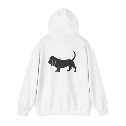 Basset Hound Silhouette Unisex Hoodie