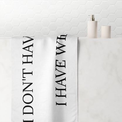 X's And Y's Mink-Cotton  Beach Towel