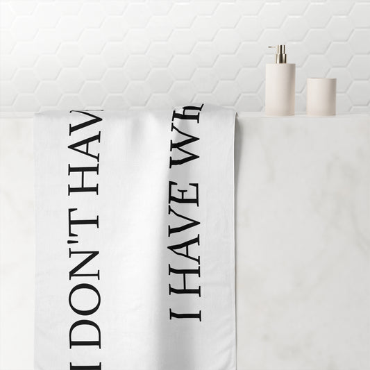 X's And Y's Mink-Cotton  Beach Towel