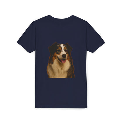 Aussie Head Youth Unisex Short Sleeve Crewneck Tee