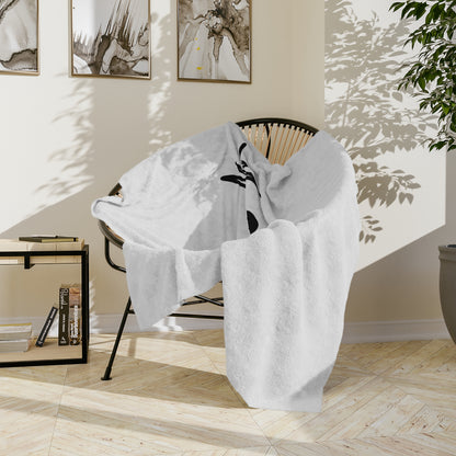 My Heart Beats For Newfies Velveteen Microfiber Blanket