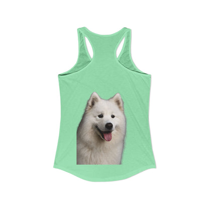 Samoyed Head Women's Racerback Tank