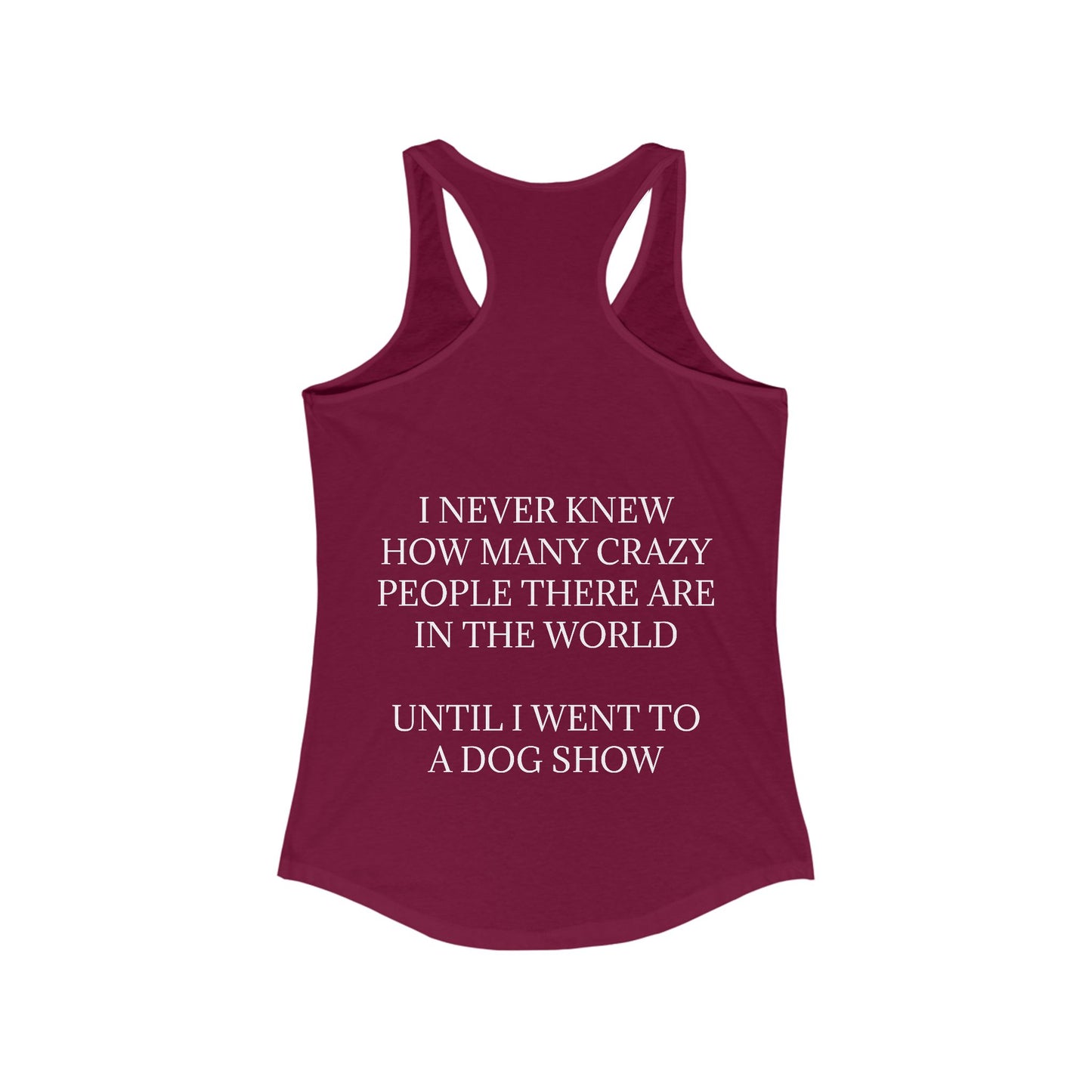 Never Knew Women's Racerback Tank