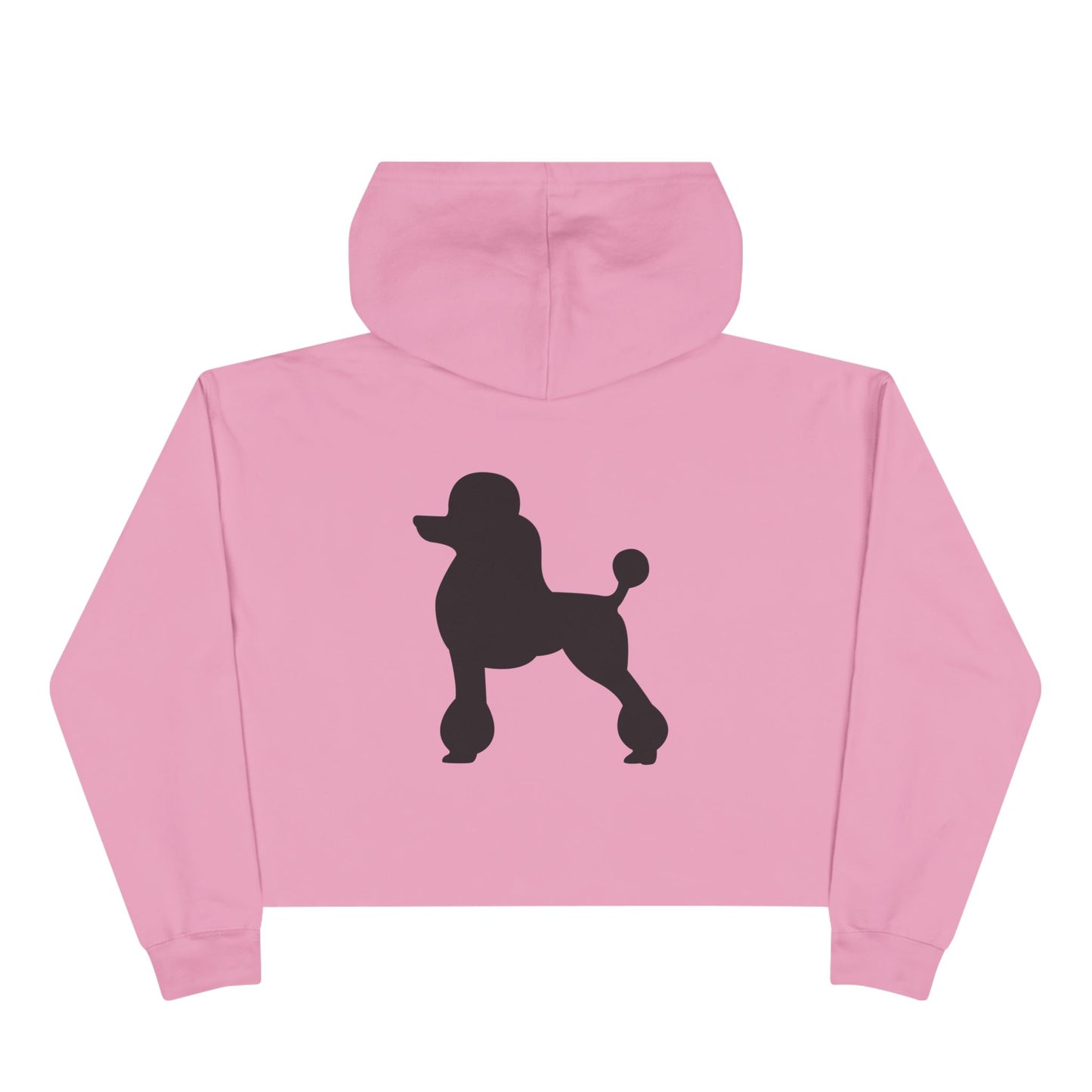 Poodle Silhouette Women's Crop Hoodie