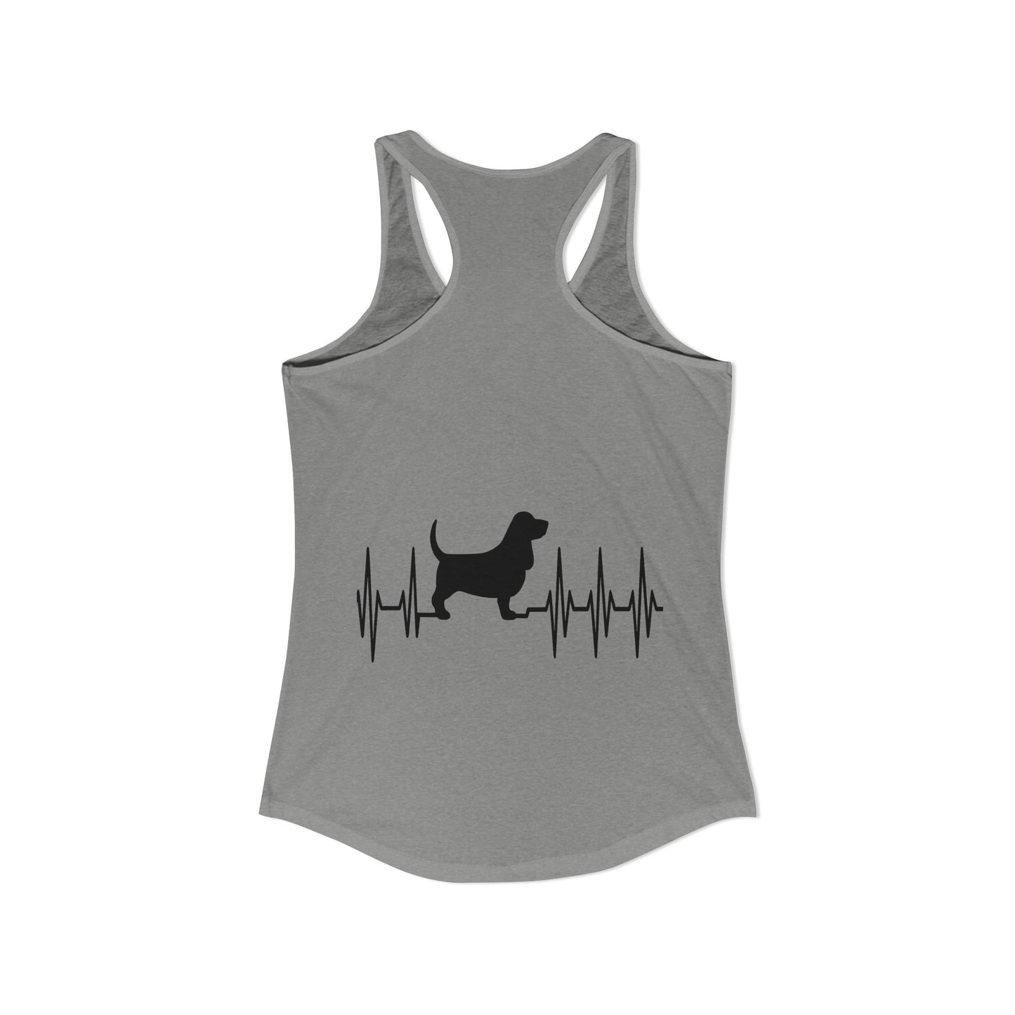 My Heart Beats For Bassets Women's Racerback Tank