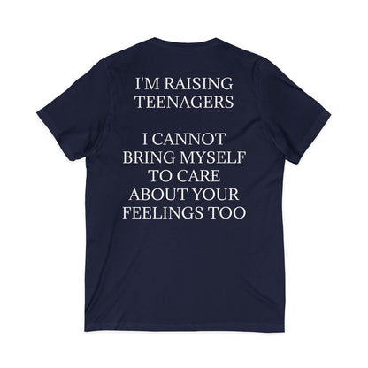 Raising Teenagers Unisex Short Sleeve V-Neck Tee