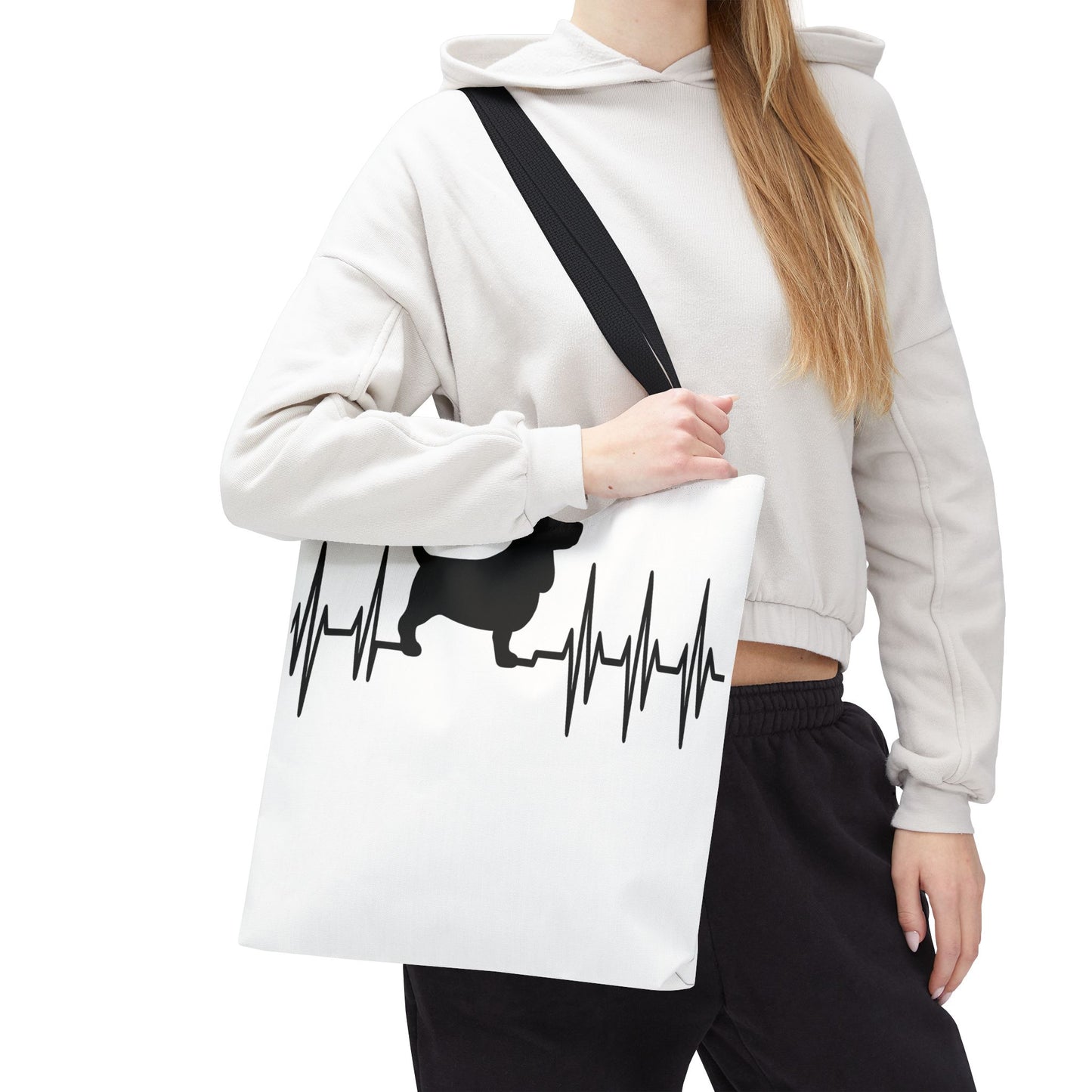 My Heart Beats For Basset Hounds Tote Bag