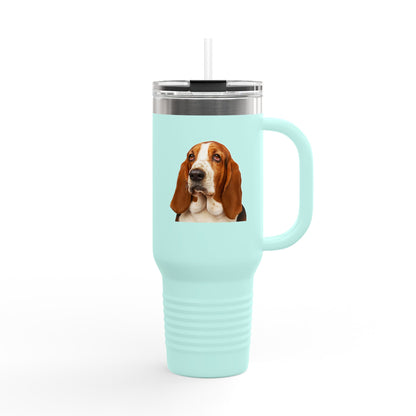 Basset Head Insulated Travel Mug