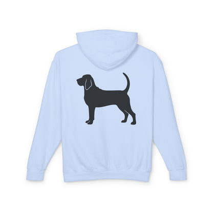 Bloodhound Silhouette Unisex Lightweight Hoodie