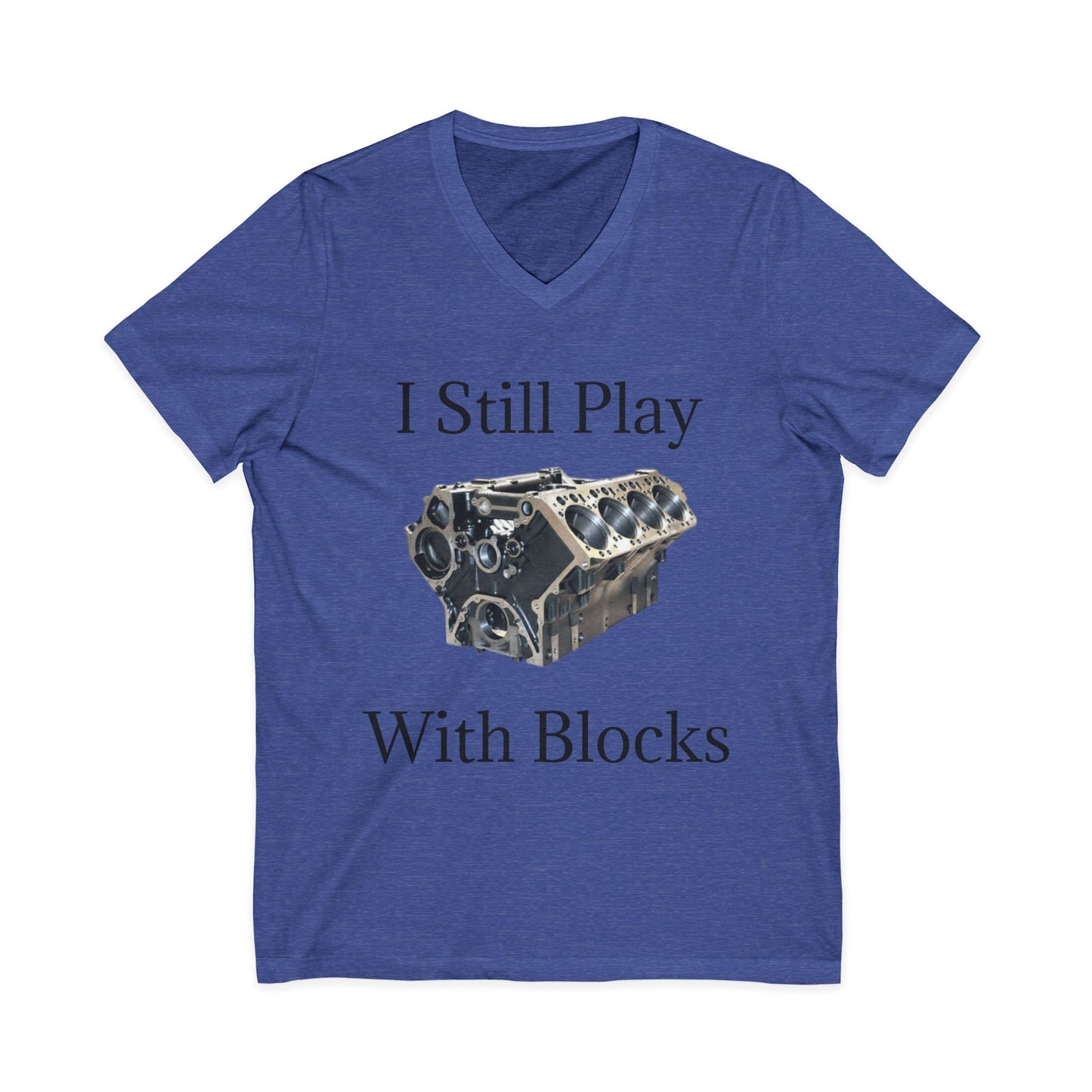 Play With Blocks Unisex Short Sleeve V-Neck Tee