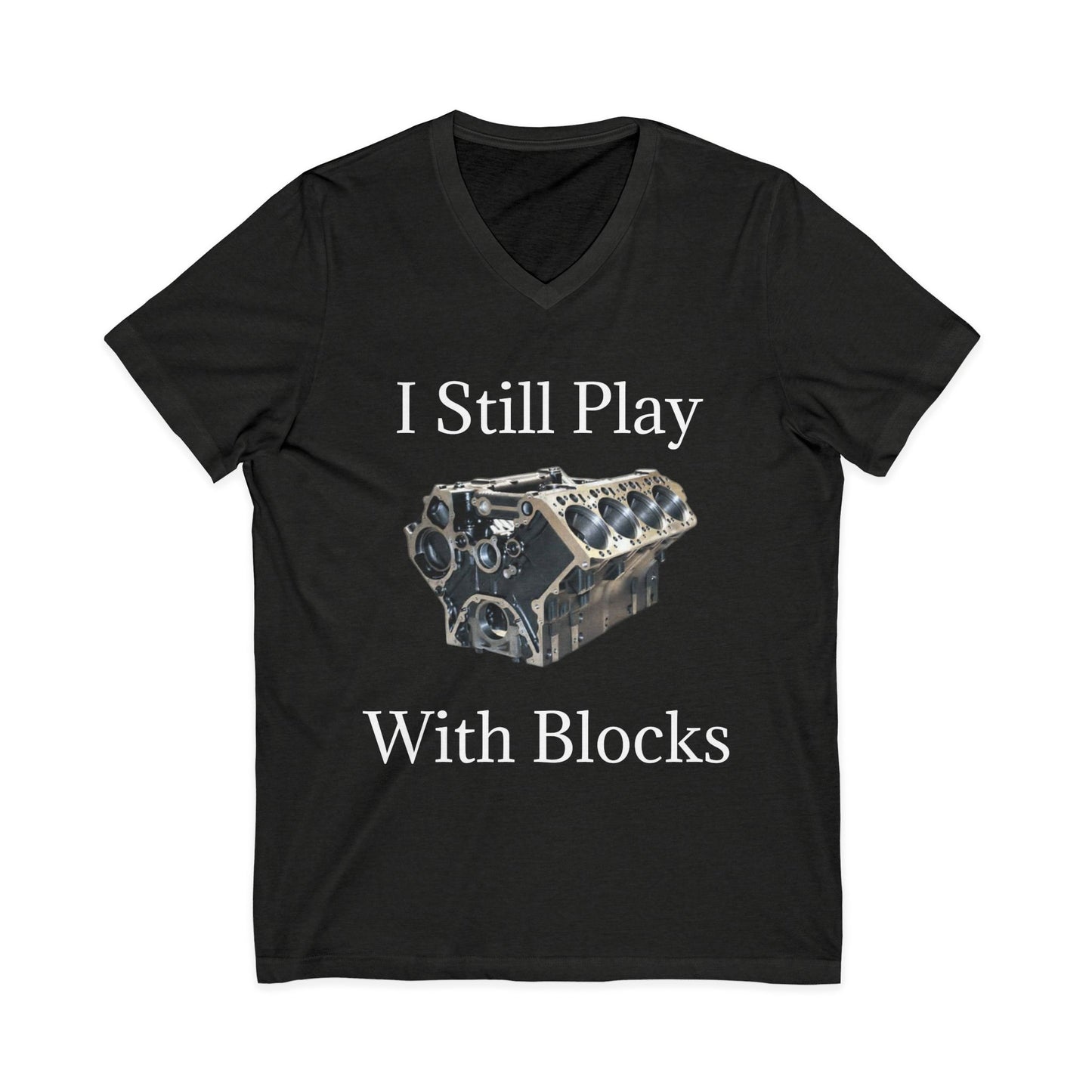 Play With Blocks Unisex Short Sleeve V-Neck Tee