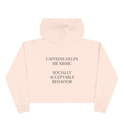 Socially Acceptable Women's Crop Hoodie