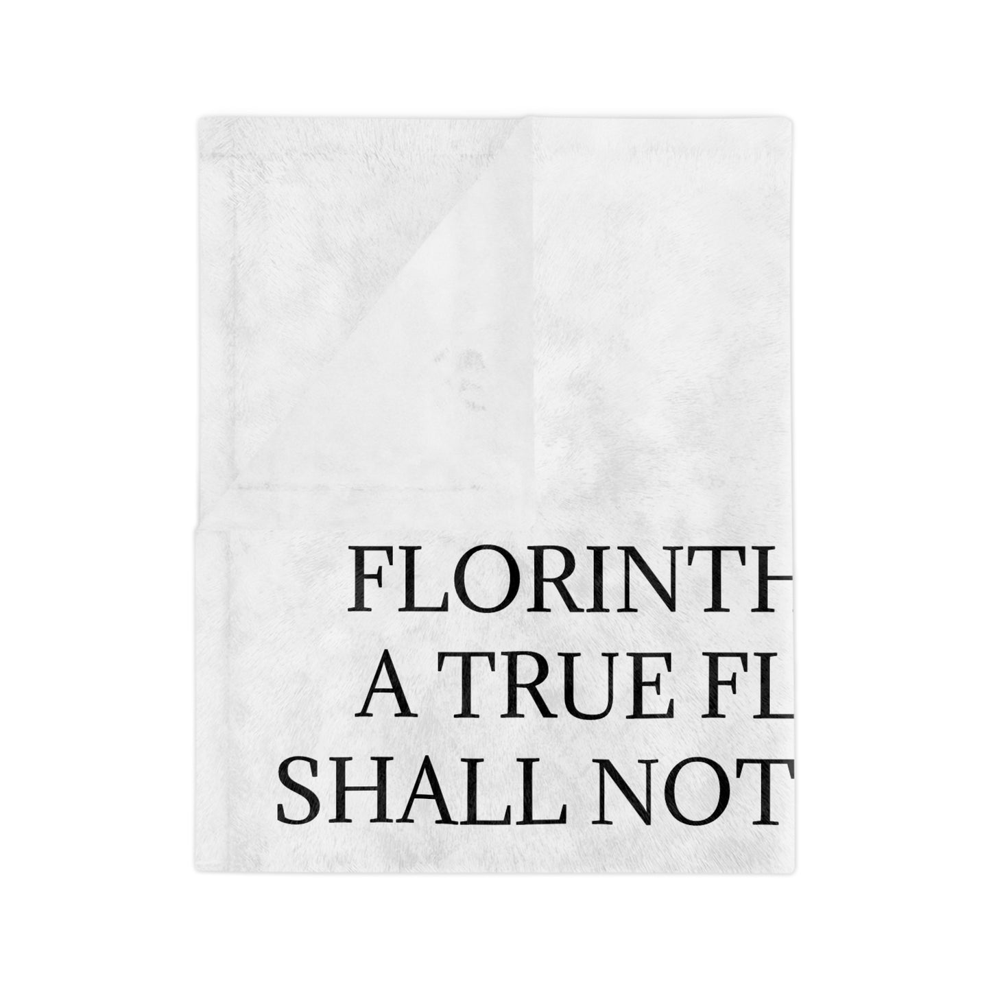 Florinthians 6:12 Velveteen Microfiber Blanket