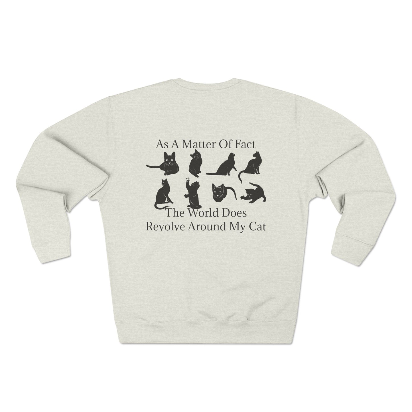 Matter Of Fact Cat Unisex Crewneck Sweatshirt