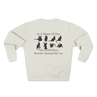 Matter Of Fact Cat Unisex Crewneck Sweatshirt