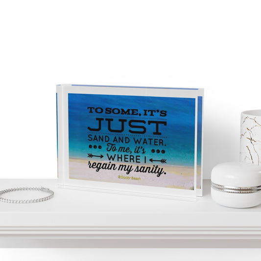 Dr. Beach Acrylic Photo Block