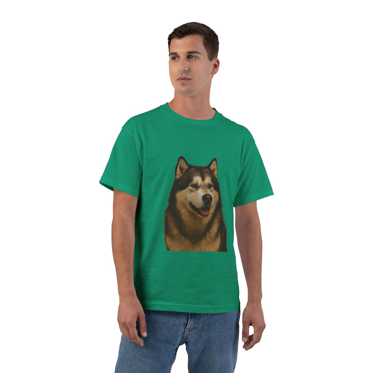 Malamute Head Men's Short-Sleeve Crewneck Tee