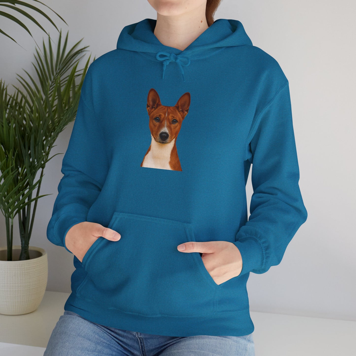 Basenji Head Unisex Hoodie