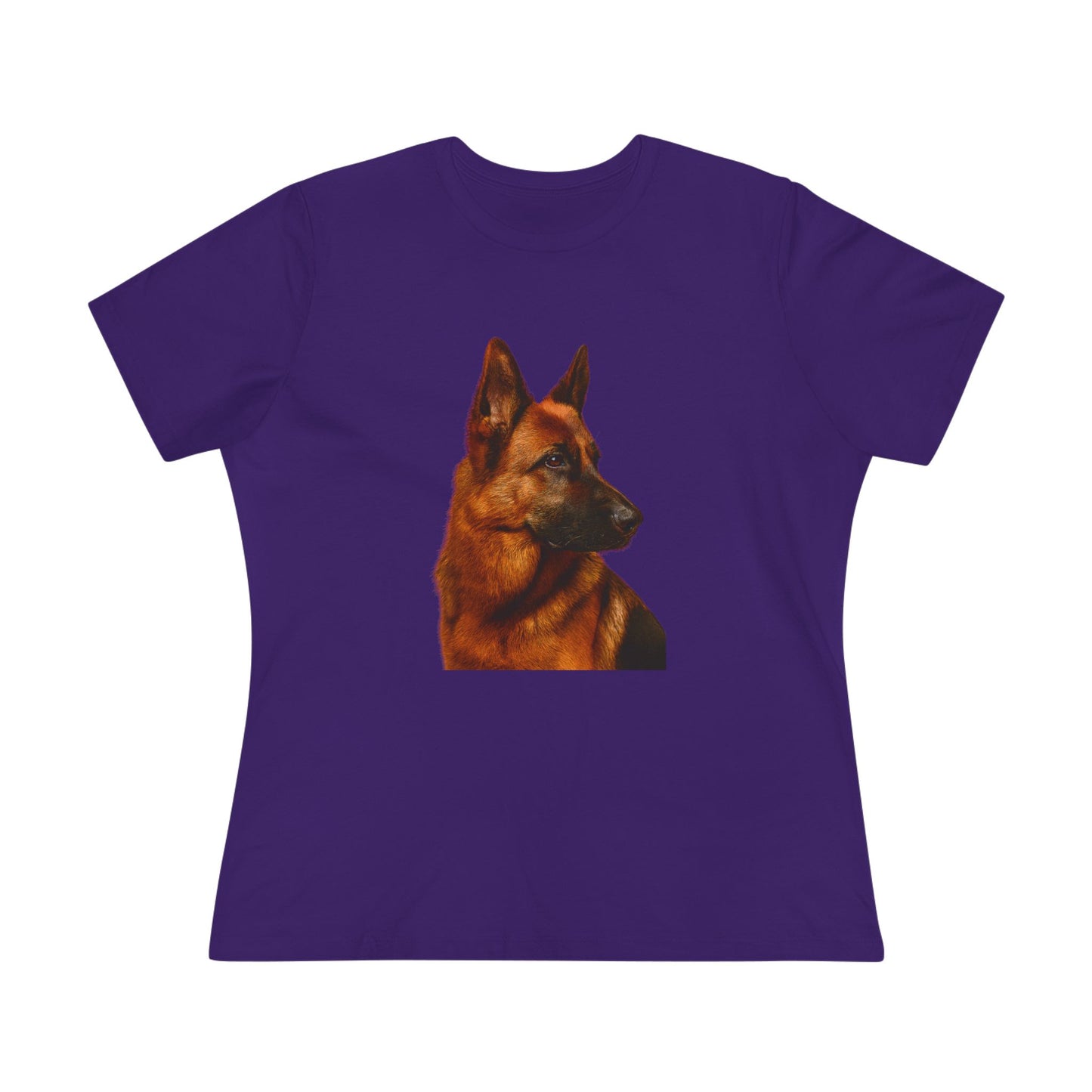 German Shepherd Head Women's Short Sleeve Crewneck Tee