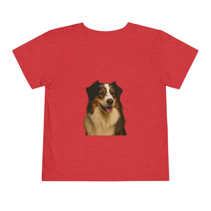 Aussie Head Toddler Unisex Short Sleeve Crewneck Tee