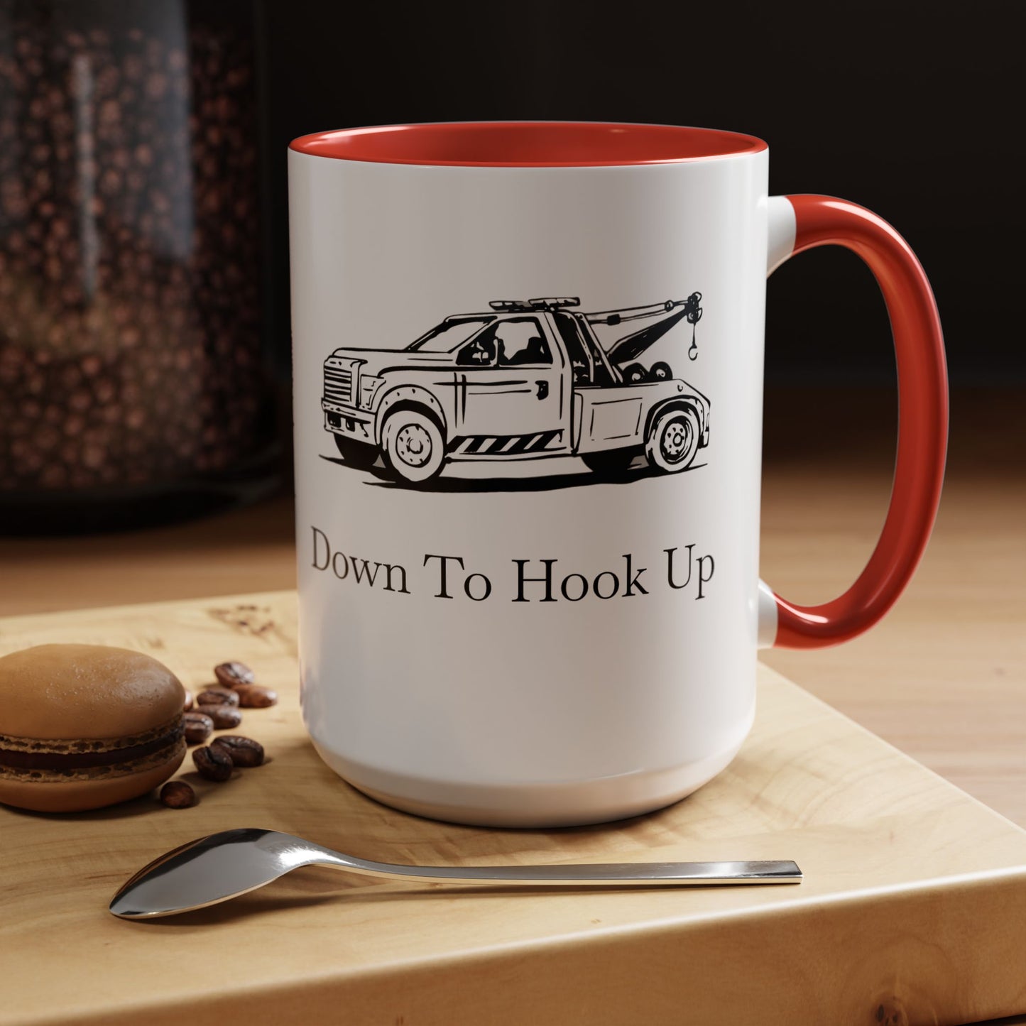 Down To Hook Up 2-Tone Coffee Mug