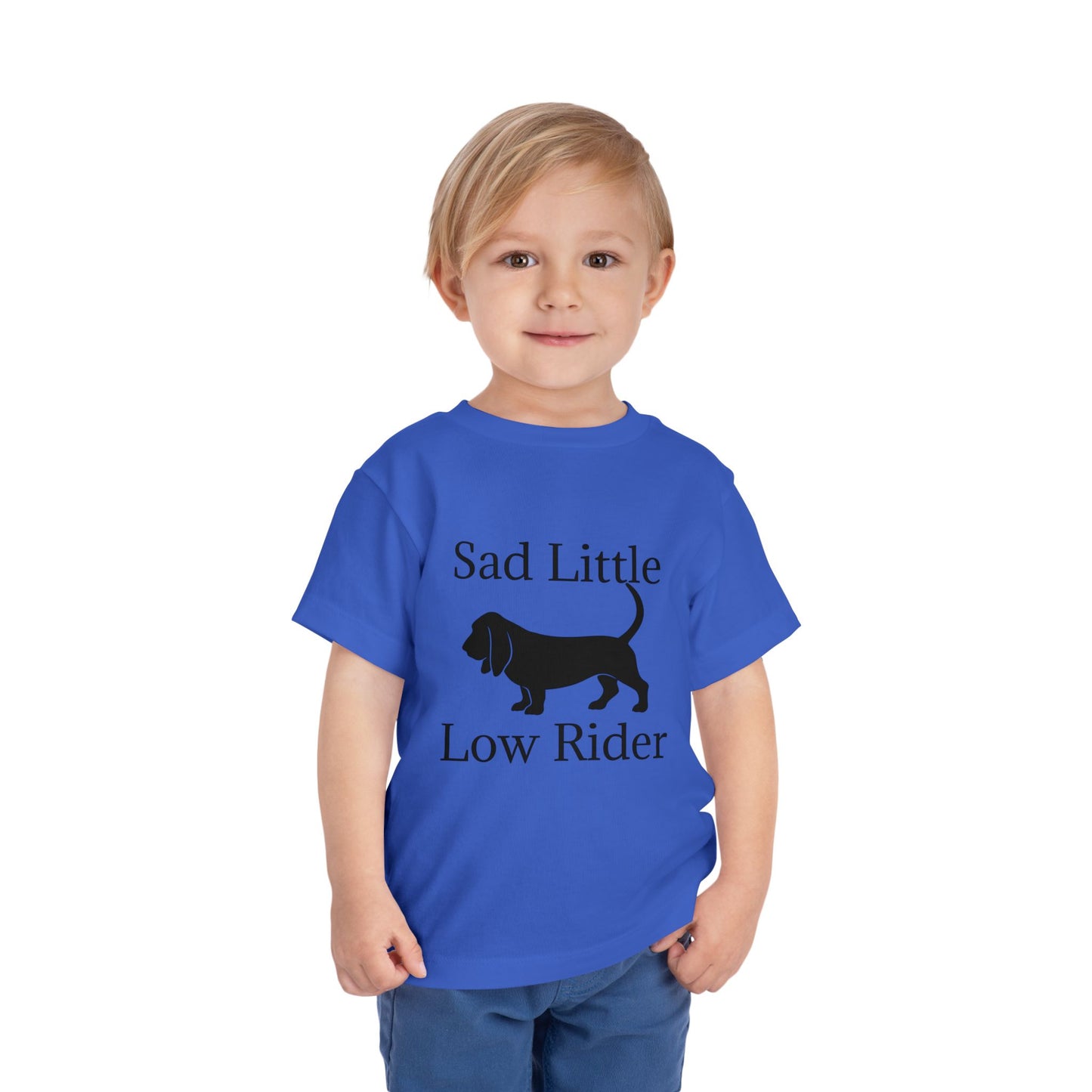 Sad Little Low Rider Toddler Unisex Short Sleeve Crewneck Tee