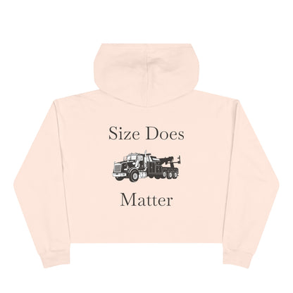 Size Does Matter Women's Crop Hoodie
