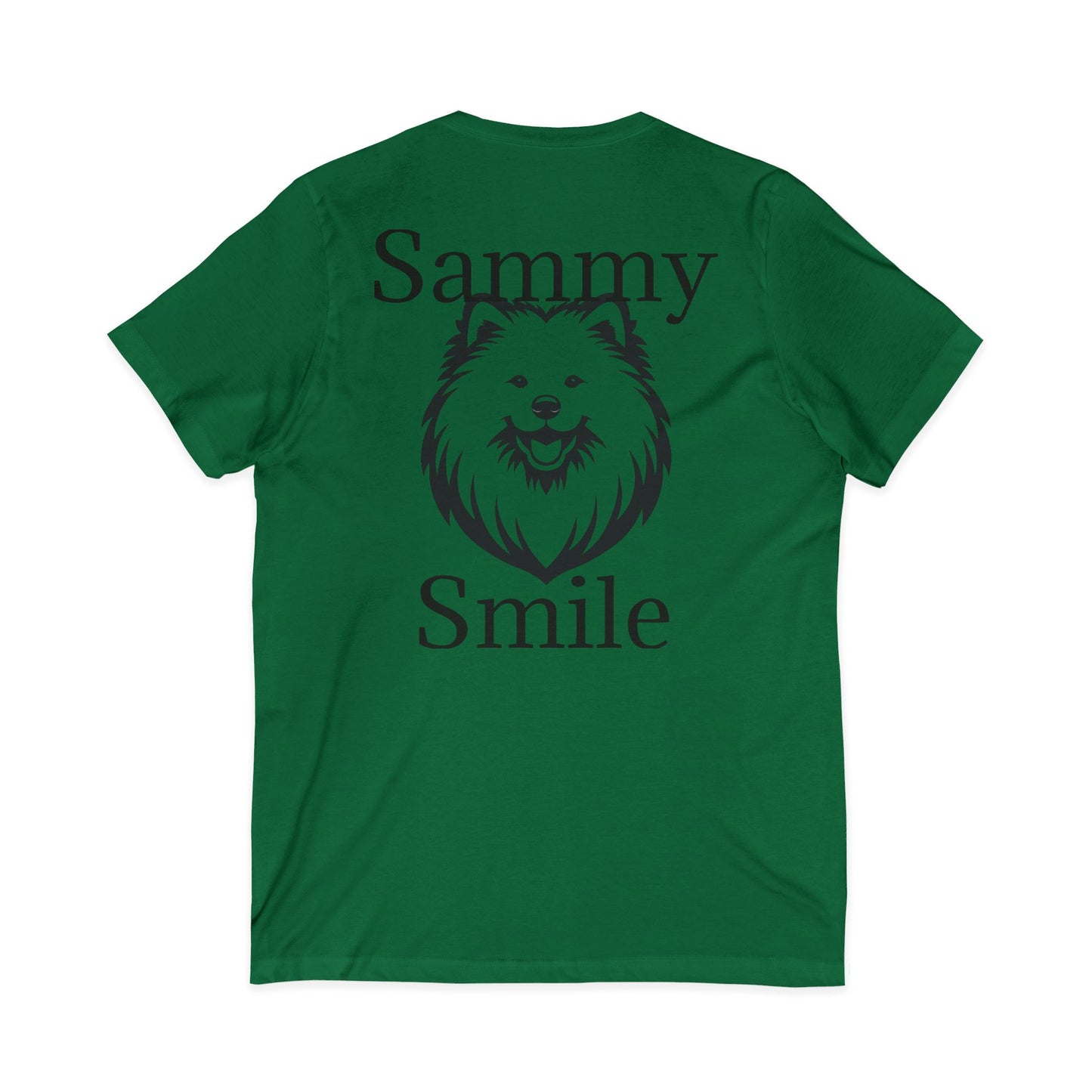 Sammy Smile Unisex Short Sleeve V-Neck Tee
