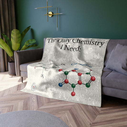 Chemistry Lesson Crushed Velvet Blanket