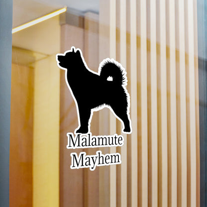 Malamute Mayhem Vinyl Decal