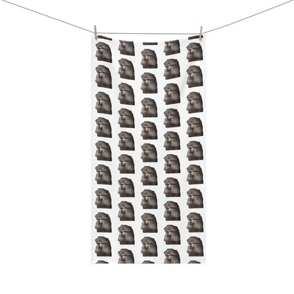 Poodle Head Mink-Cotton  Beach Towel