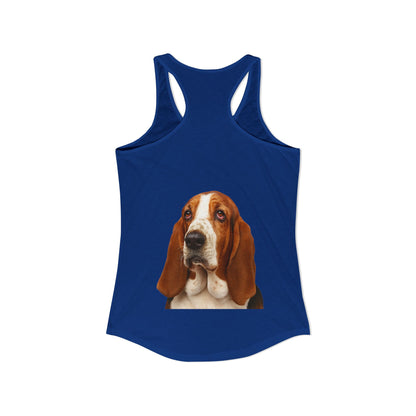 Basset Head Women's Racerback Tank