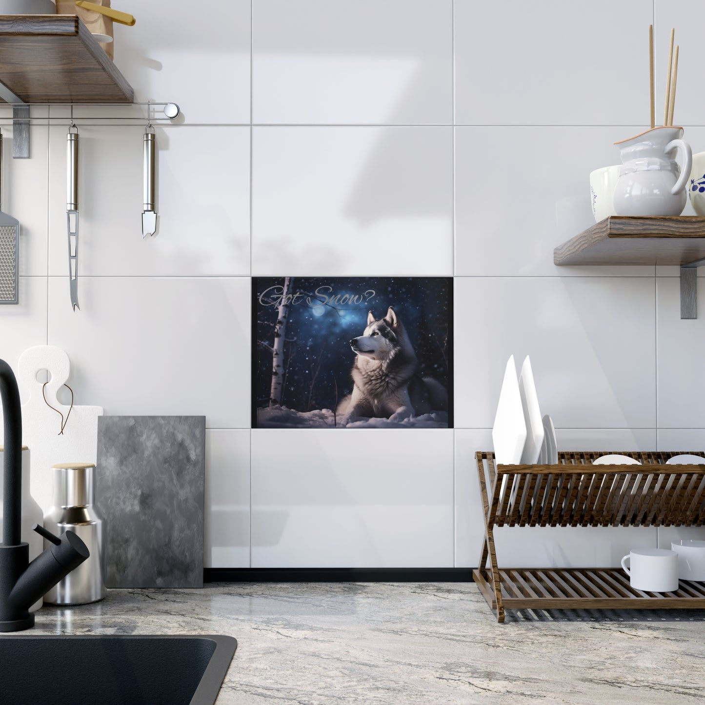 Got Snow? Ceramic Photo Tile