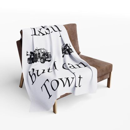 I Can't Fix Stupid Heavy Tow Truck Arctic Fleece Blanket