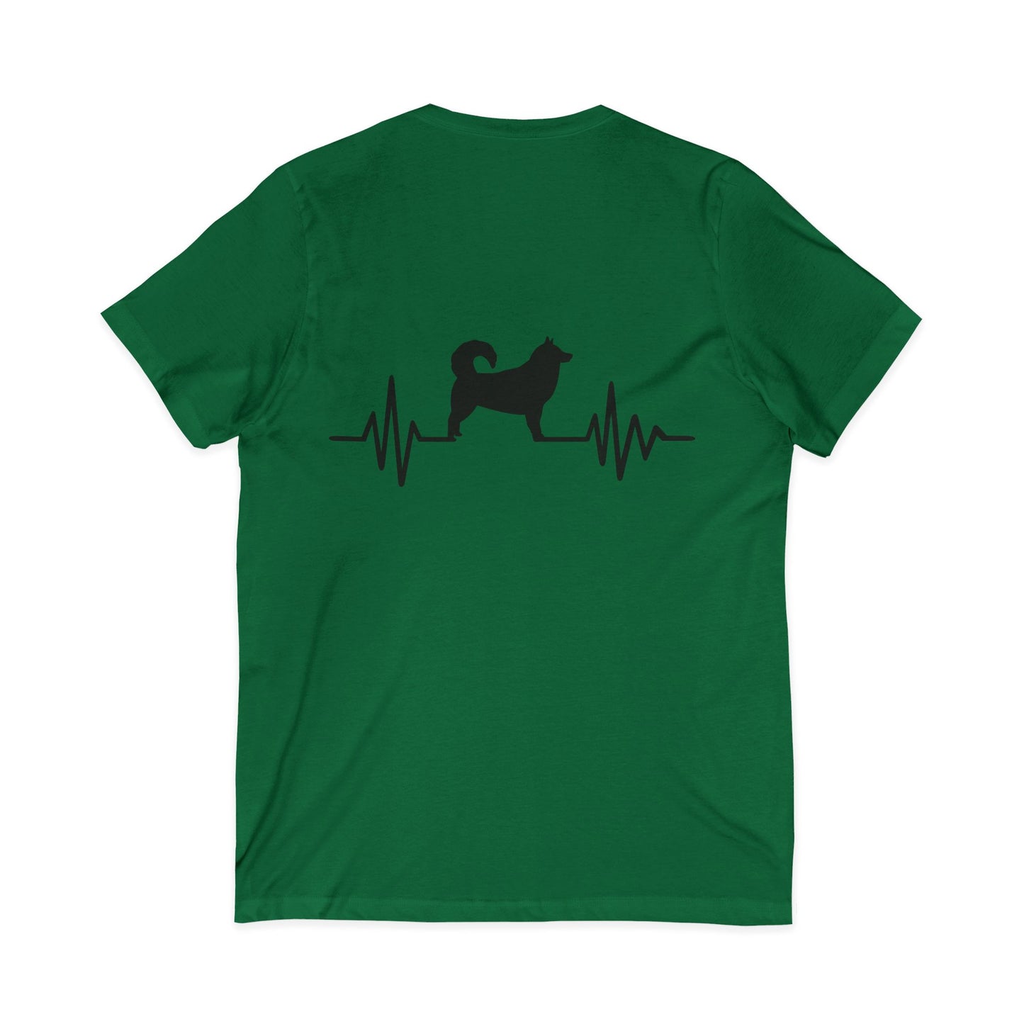 My Heart Beats For Malamutes Unisex Short Sleeve V-Neck Tee