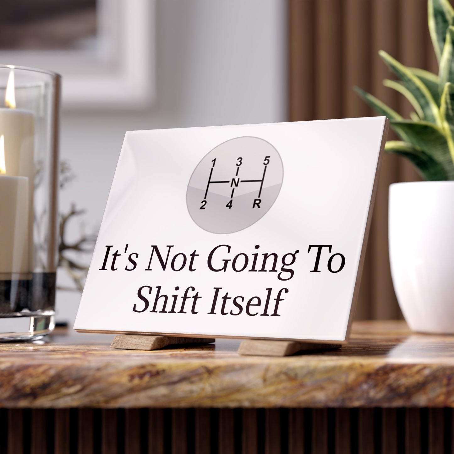 Shift Itself Ceramic Photo Tile