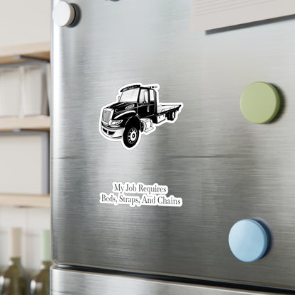 Beds, Straps, And Chains Vinyl Decal