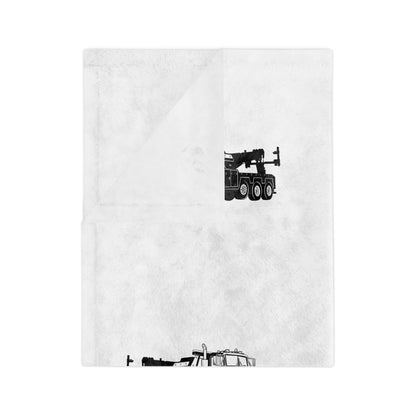 Heavy Tow Truck Velveteen Microfiber Blanket