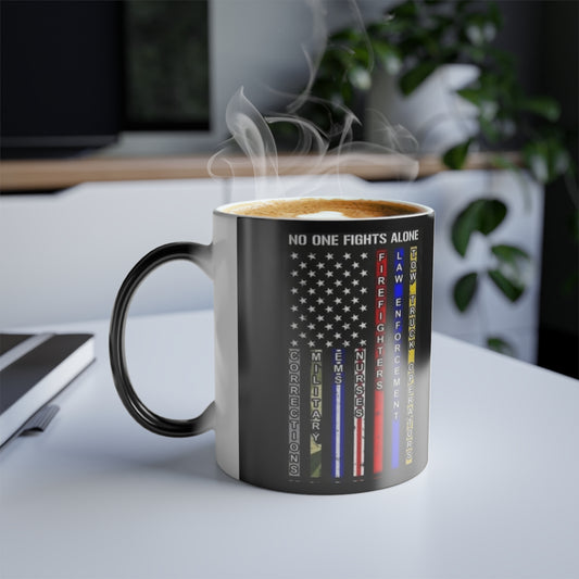 No One Fights Alone Color Changing Mug